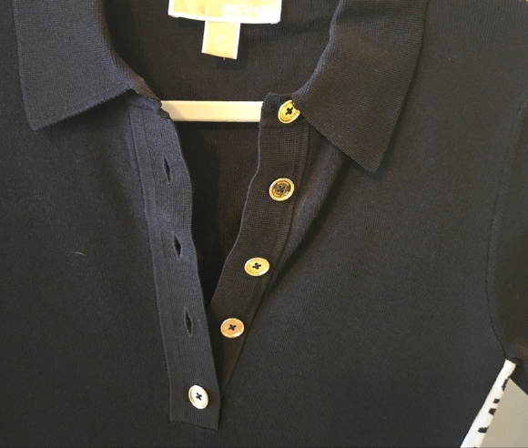 Michael Kors Black Polo Midi Dress - Picture 8 of 8
